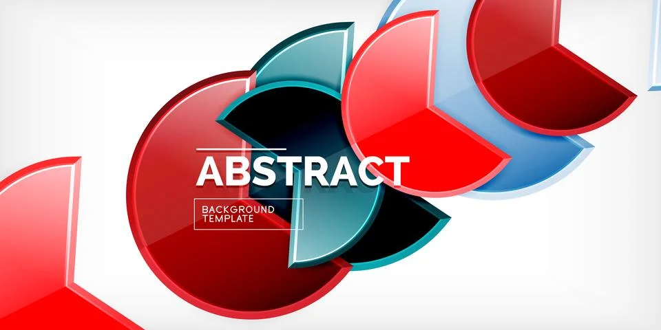 Trendy round shapes with triangular angle design element. Vector Illustration Ilustração Stock