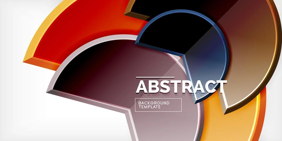 Trendy round shapes with triangular angle design element. Vector Illustration Stock Illustration