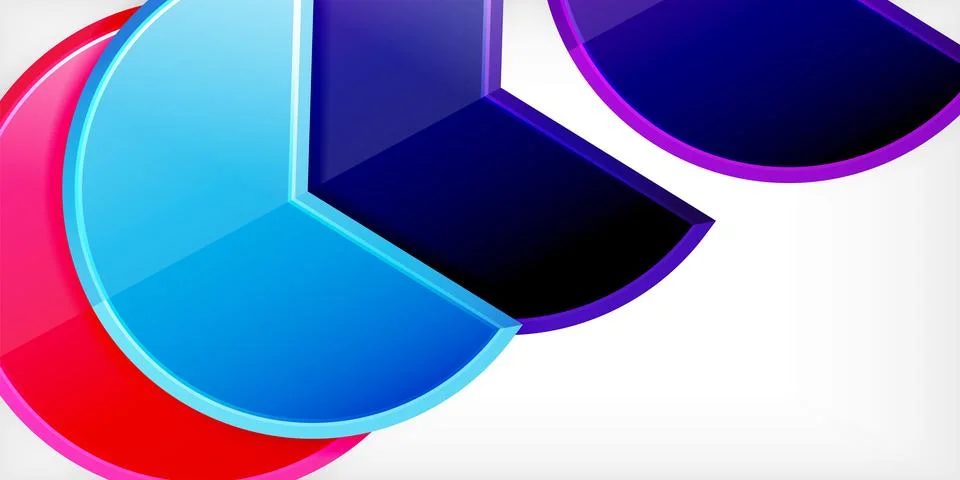 Trendy round shapes with triangular angle design element. Vector Illustration Stock Illustration