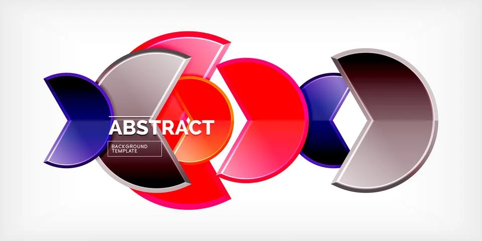 Trendy round shapes with triangular angle design element. Vector Illustration Stock Illustration