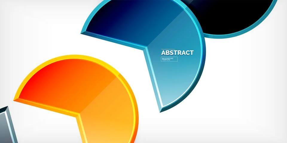 Trendy round shapes with triangular angle design element. Vector Illustration 스톡 일러스트