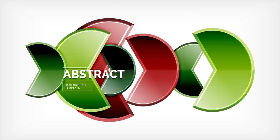 Trendy round shapes with triangular angle design element. Vector Illustration Stockillustratie