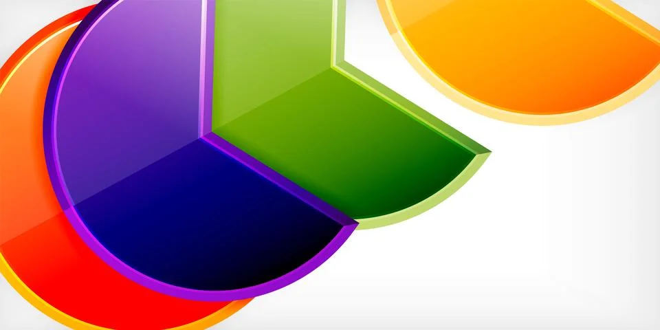 Trendy round shapes with triangular angle design element. Vector Illustration イラスト素材