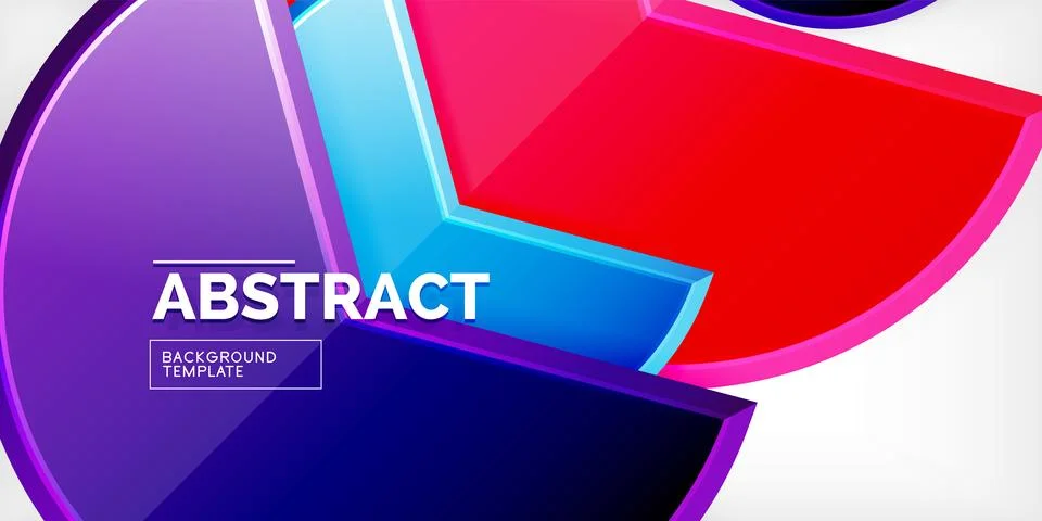 Trendy round shapes with triangular angle design element. Vector Illustration Illustrazione stock