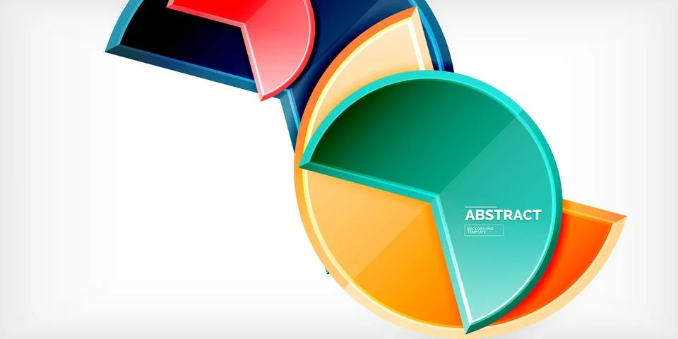 Trendy round shapes with triangular angle design element. Vector Illustration 스톡 일러스트