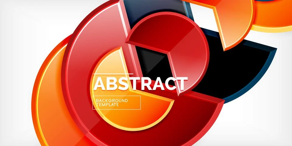 Trendy round shapes with triangular angle design element. Vector Illustration イラスト素材