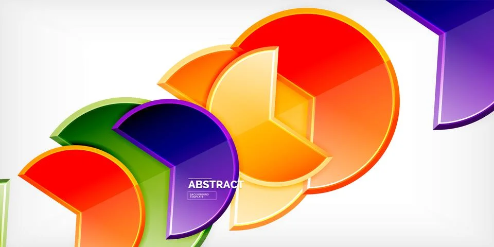 Trendy round shapes with triangular angle design element. Vector Illustration 스톡 일러스트