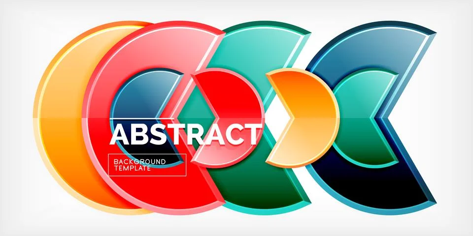 Trendy round shapes with triangular angle design element. Vector Illustration Stock Illustration