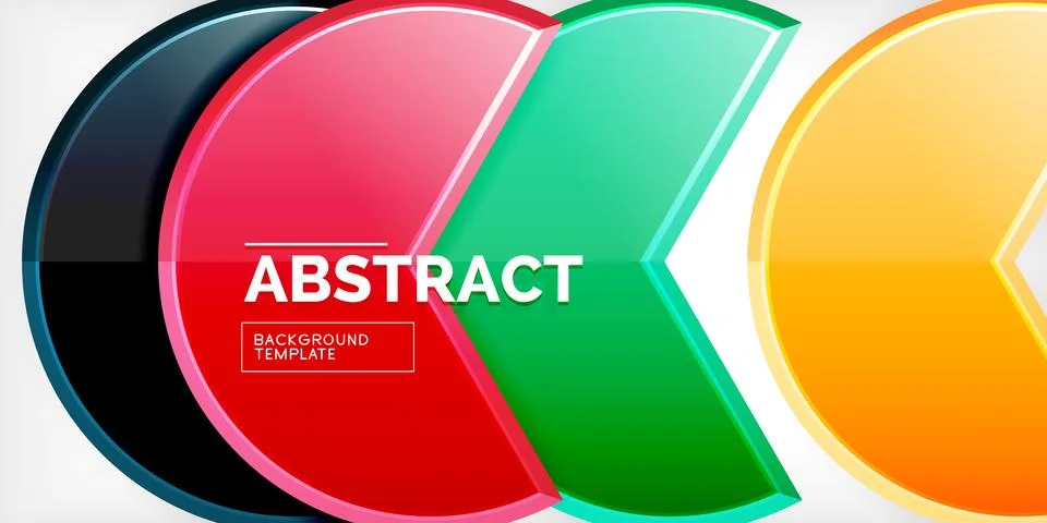 Trendy round shapes with triangular angle design element. Vector Illustration Ilustração Stock