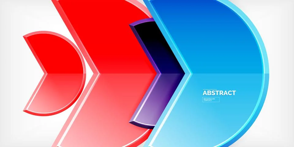 Trendy round shapes with triangular angle design element. Vector Illustration 스톡 일러스트