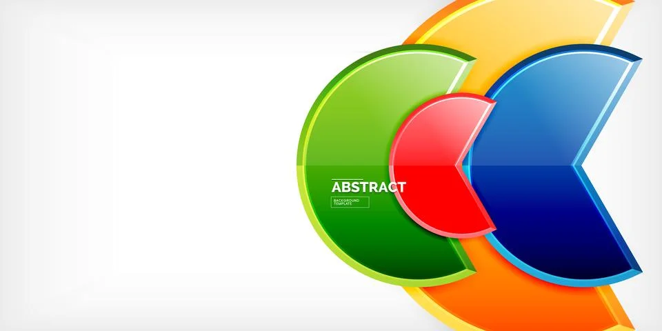Trendy round shapes with triangular angle design element. Vector Illustration Illustrazione stock