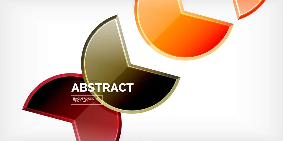 Trendy round shapes with triangular angle design element. Vector Illustration 스톡 일러스트