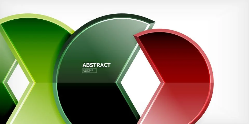 Trendy round shapes with triangular angle design element. Vector Illustration 스톡 일러스트