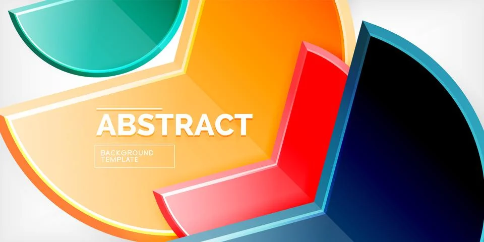 Trendy round shapes with triangular angle design element. Vector Illustration 스톡 일러스트