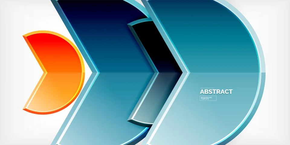 Trendy round shapes with triangular angle design element. Vector Illustration 스톡 일러스트