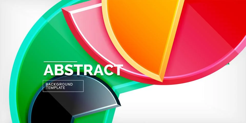 Trendy round shapes with triangular angle design element. Vector Illustration 스톡 일러스트