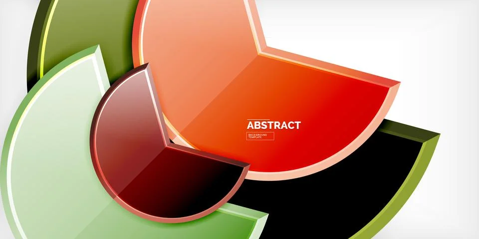 Trendy round shapes with triangular angle design element. Vector Illustration Stock Illustration