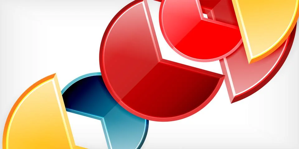 Trendy round shapes with triangular angle design element. Vector Illustration 스톡 일러스트