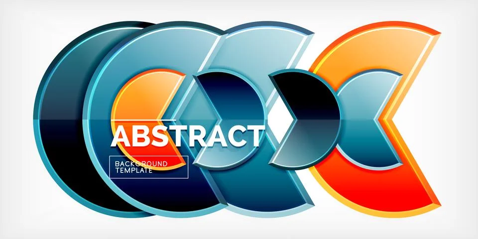Trendy round shapes with triangular angle design element. Vector Illustration 스톡 일러스트