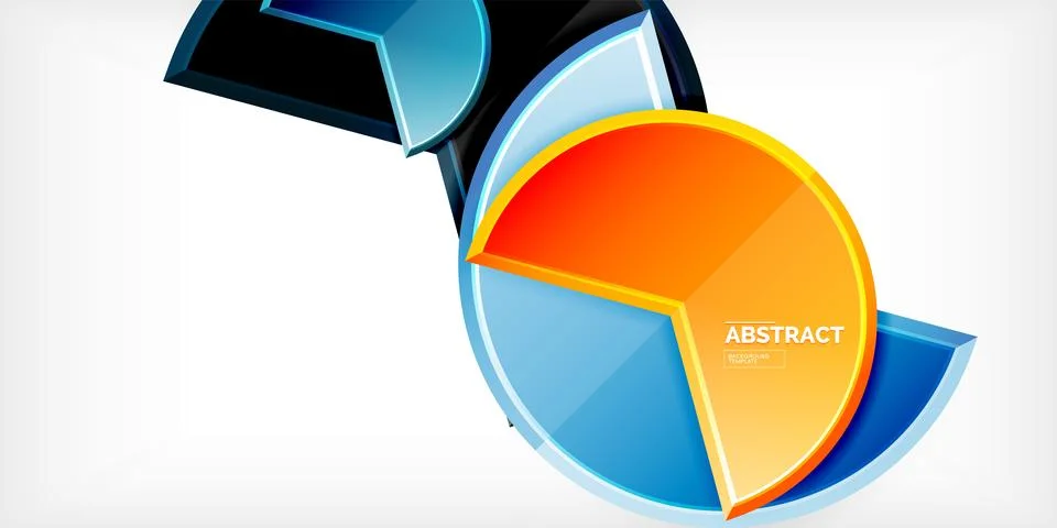 Trendy round shapes with triangular angle design element. Vector Illustration Stockillustratie