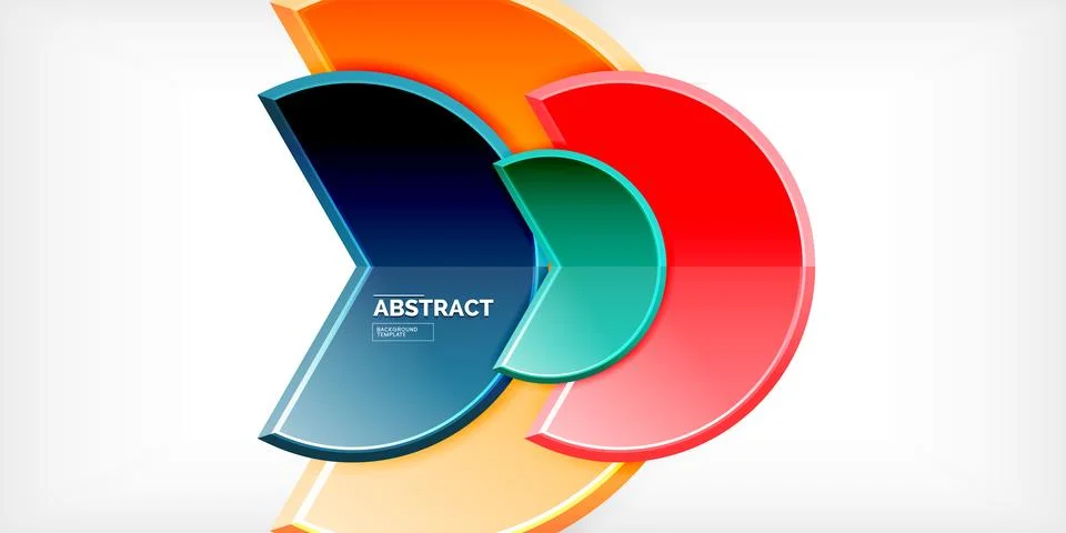 Trendy round shapes with triangular angle design element. Vector Illustration 스톡 일러스트