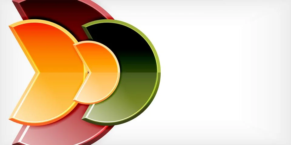 Trendy round shapes with triangular angle design element. Vector Illustration 스톡 일러스트