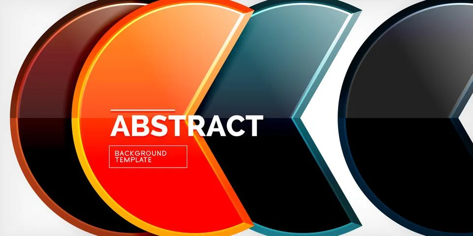 Trendy round shapes with triangular angle design element. Vector Illustration Stock Illustration