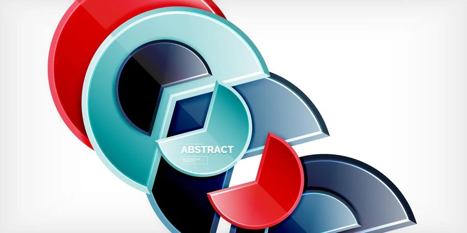 Trendy round shapes with triangular angle design element. Vector Illustration 스톡 일러스트