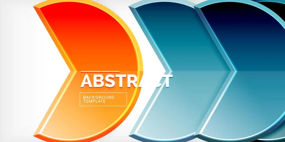 Trendy round shapes with triangular angle design element. Vector Illustration Illustrazione stock