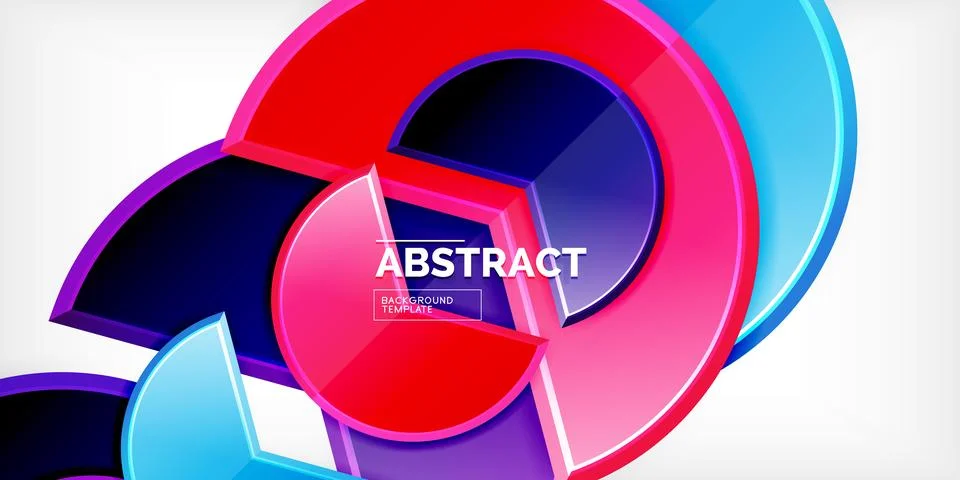 Trendy round shapes with triangular angle design element. Vector Illustration 스톡 일러스트