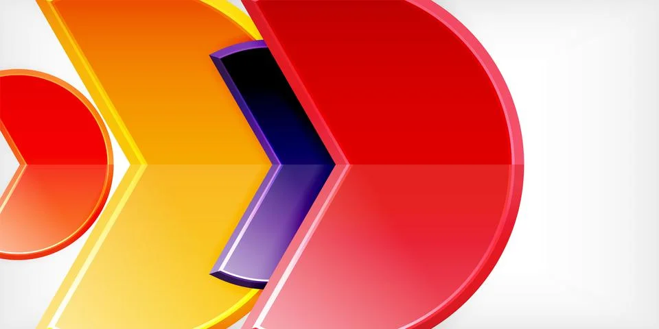 Trendy round shapes with triangular angle design element. Vector Illustration 스톡 일러스트