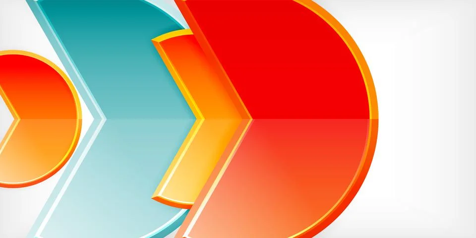 Trendy round shapes with triangular angle design element. Vector Illustration 스톡 일러스트