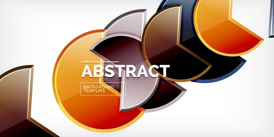 Trendy round shapes with triangular angle design element. Vector Illustration Ilustração Stock