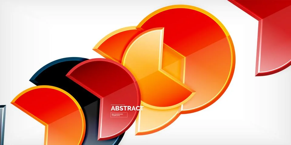 Trendy round shapes with triangular angle design element. Vector Illustration 스톡 일러스트
