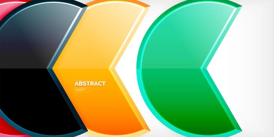 Trendy round shapes with triangular angle design element. Vector Illustration Stock Illustration