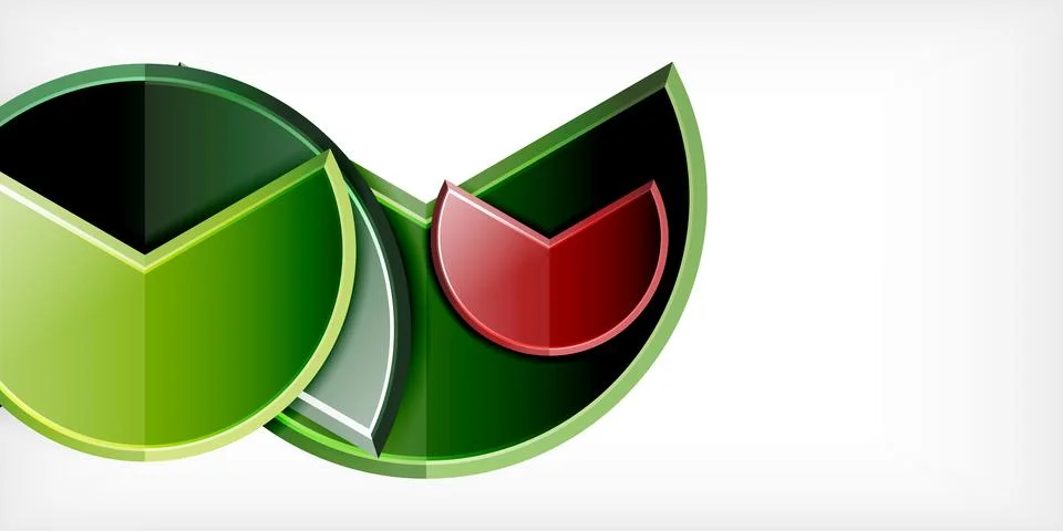 Trendy round shapes with triangular angle design element. Vector Illustration Stock Illustration