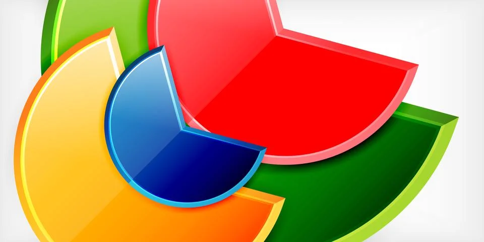 Trendy round shapes with triangular angle design element. Vector Illustration Illustrazione stock