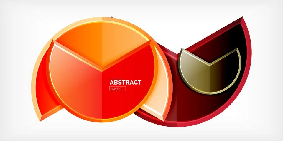 Trendy round shapes with triangular angle design element. Vector Illustrati.. Ilustração Stock