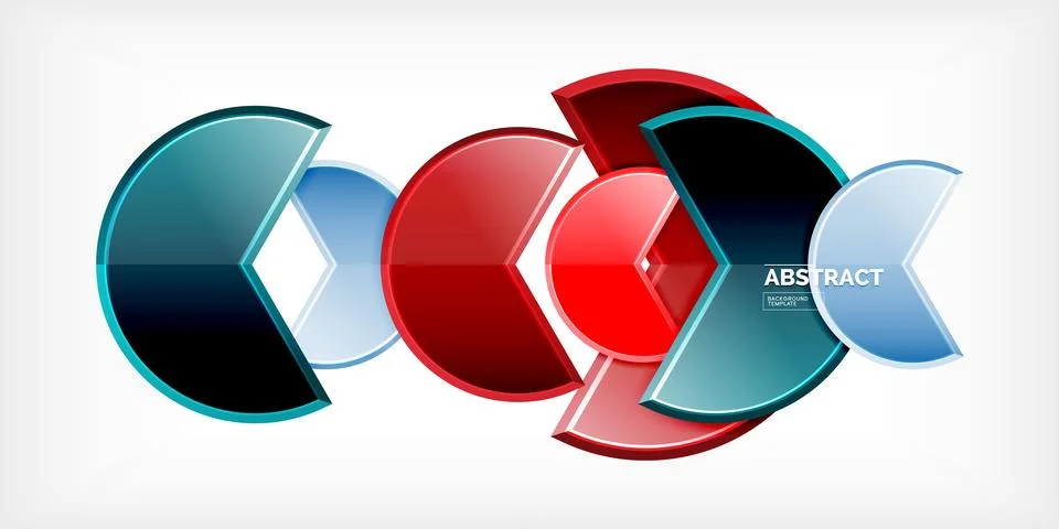 Trendy round shapes with triangular angle design element. Vector Illustration Stock Illustration