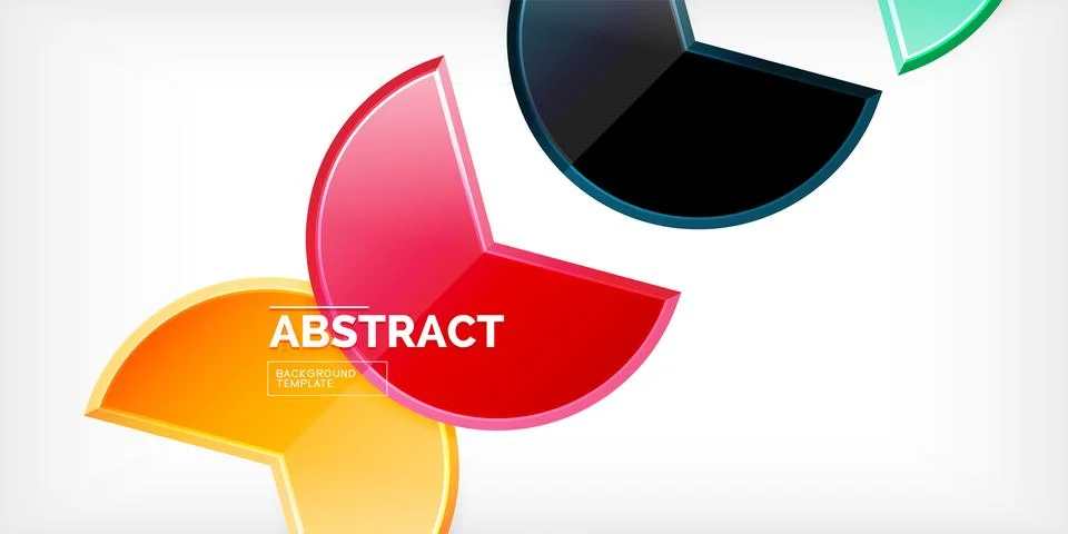 Trendy round shapes with triangular angle design element. Vector Illustration イラスト素材