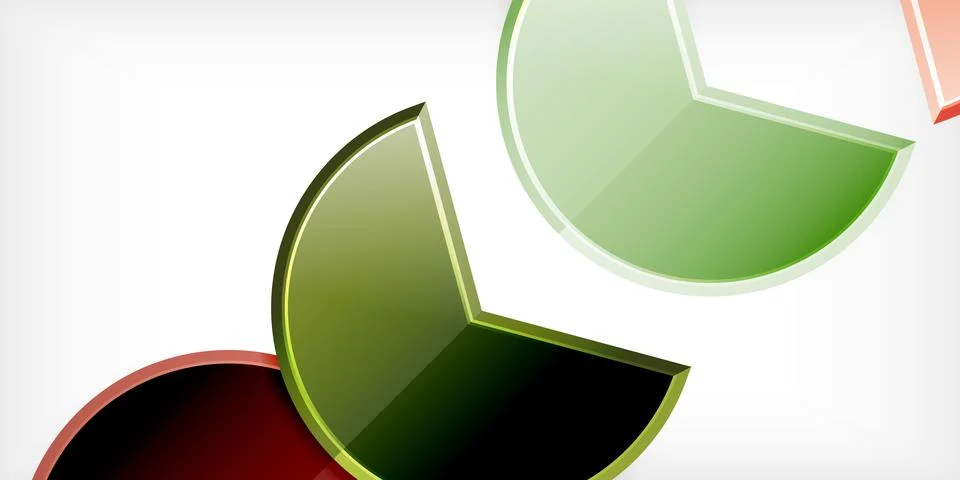 Trendy round shapes with triangular angle design element. Vector Illustration Illustrazione stock