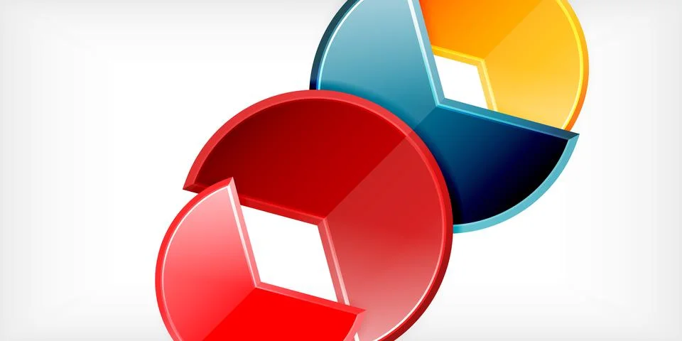 Trendy round shapes with triangular angle design element. Vector Illustration Stock Illustration
