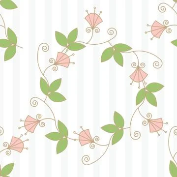 Trendy Seamless Floral Pattern In Stock Illustration