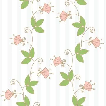 Trendy Seamless Floral Pattern In Vector Stock Illustration