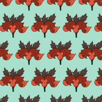 Trendy Seamless Floral Pattern In Vector Stock-Illustration