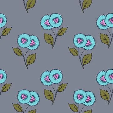 Trendy Seamless Floral Pattern In Vector Stock Illustration