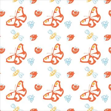 Trendy Seamless Floral Pattern in Vector 스톡 일러스트