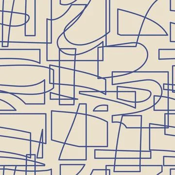 Trendy seamless pattern with abstract organic cut out Matisse inspired shapes イラスト素材