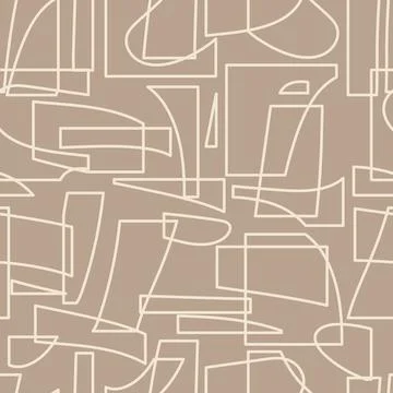 Trendy seamless pattern with abstract organic cut out Matisse inspired shapes Stock Illustration