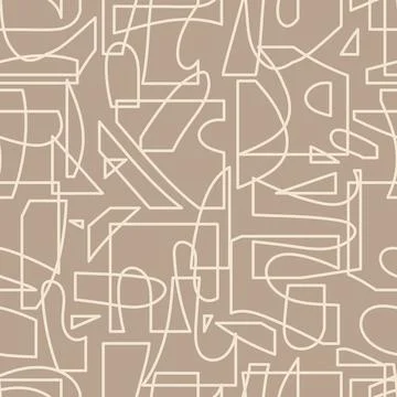 Trendy seamless pattern with abstract organic cut out Matisse inspired shapes Illustrazione stock